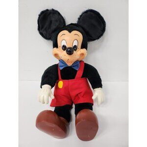 Vintage Disney Applause Mickey Mouse Stuffed Plush Doll Toy Rubber Face 13.5"